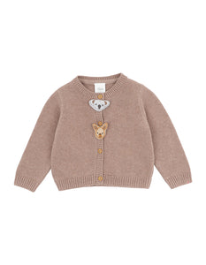 Bailey Animal Face Cardigan