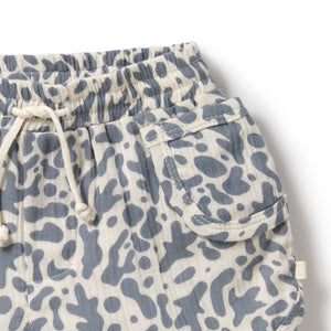 Blue Coral Organic Crinkle Short