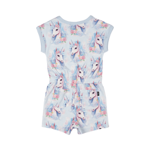 Load image into Gallery viewer, Blue Unicorn Romper
