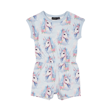 Load image into Gallery viewer, Blue Unicorn Romper
