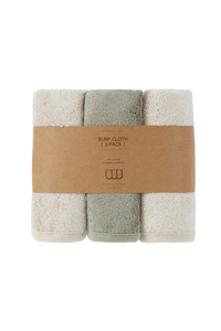 Burp Towel Cloths (Pack of 3) - Cotton/Sage