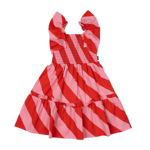 Candy Wrap Shirred Dress