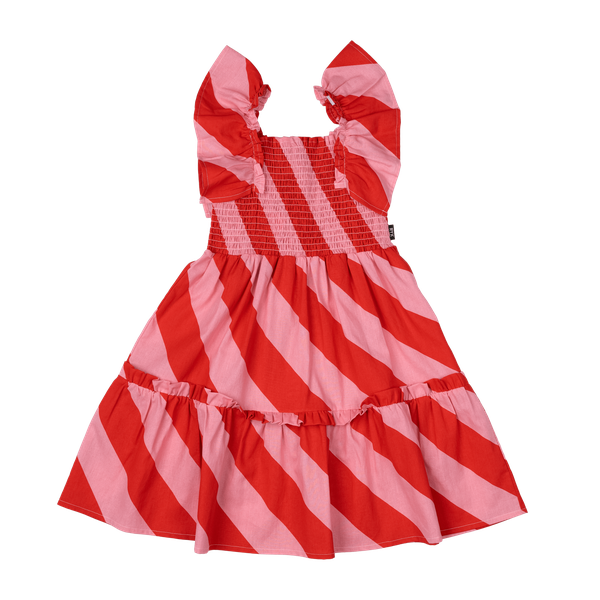 Candy Wrap Shirred Dress