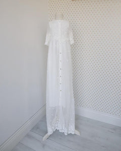 3/4 Lace X-Long Christening Gown