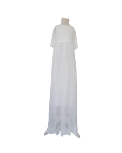 3/4 Lace X-Long Christening Gown