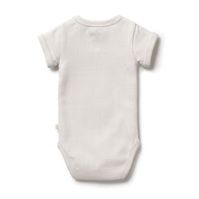 Load image into Gallery viewer, Organic Stripe Rib Bodysuit - Clay
