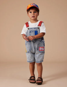 Burton Colour Pop Cargo Denim Overalls