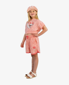 Coral Lollipop Muslin Shorts