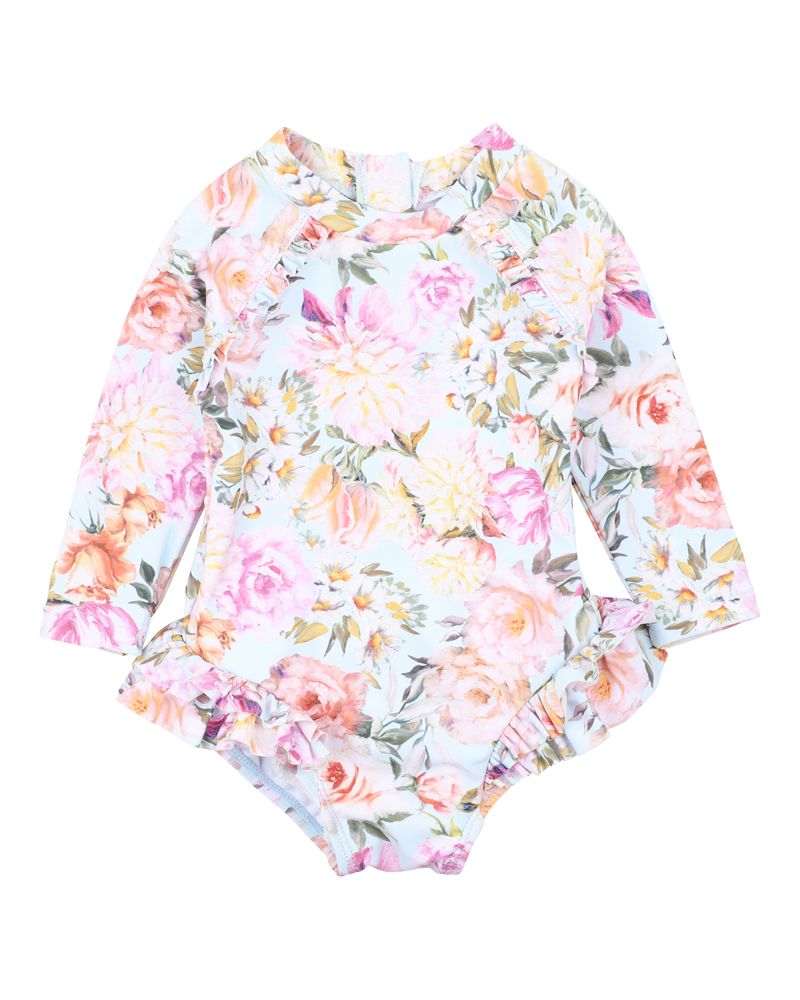 Evelyn Print LS Sunsuit