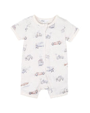 Load image into Gallery viewer, Finley Print SS ZIp Romper
