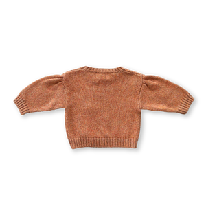 Fleck Yarn Pull Over - Tawny