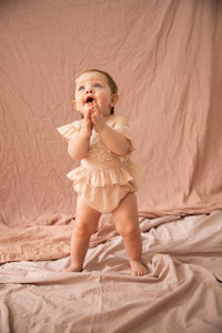 Florence Romper - Almond