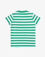 Load image into Gallery viewer, Green Striped Smile Tee
