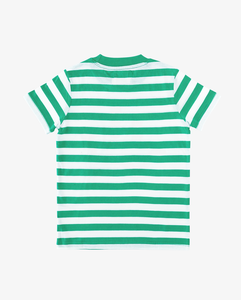 Green Striped Smile Tee