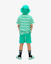 Load image into Gallery viewer, Green Striped Smile Tee
