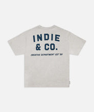 Load image into Gallery viewer, The Camino Tee - Grey Marle/Navy
