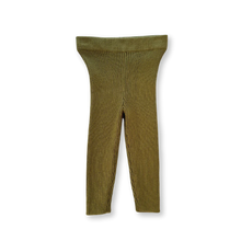 Load image into Gallery viewer, Organic Ribbed Essential Leggings - Herb
