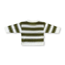 Load image into Gallery viewer, Organic 7-Stripe Long Sleeve Tee - Herb
