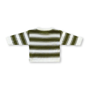 Organic 7-Stripe Long Sleeve Tee - Herb