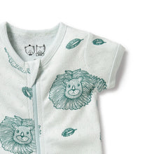 Load image into Gallery viewer, Little Lion Organic Pointelle Boyleg Zipsuit
