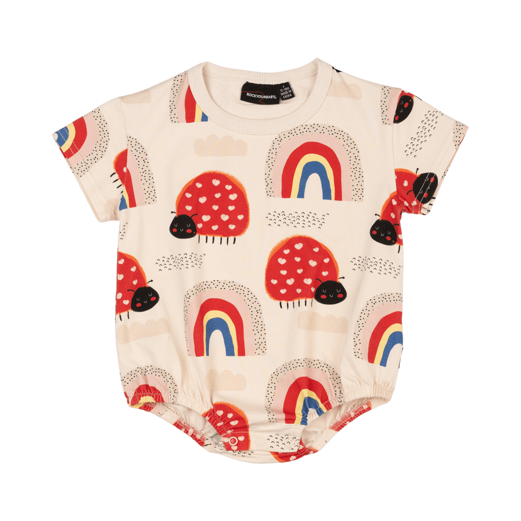 Love Bug Rainbow Oversized Baby Bodysuit