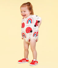 Load image into Gallery viewer, Love Bug Rainbow Oversized Baby Bodysuit
