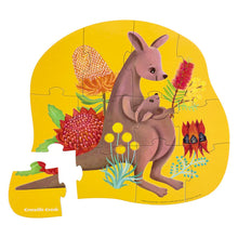 Load image into Gallery viewer, Mini Puzzle - Kangaroo &amp; Joey (12pc)
