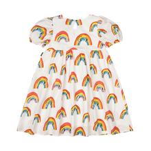 Load image into Gallery viewer, Over The Rainbow Puff Sleeve Dress
