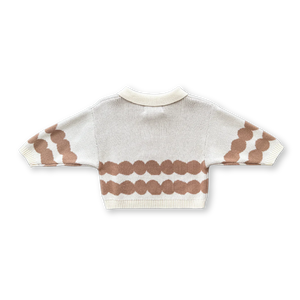 Pebble Collar Pull Over - Milk & Clay