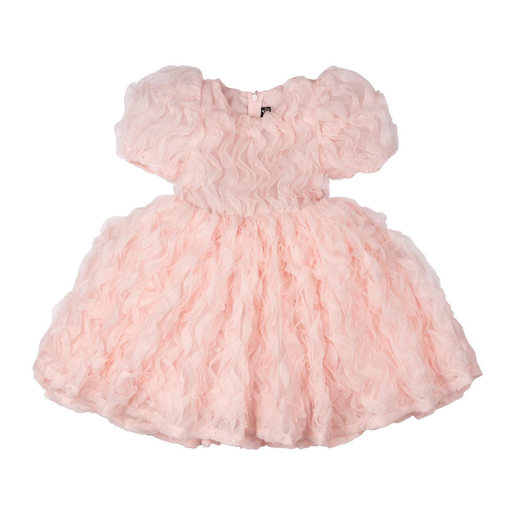 Pink Ruffle Tulle Party Dress