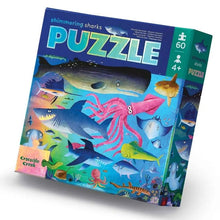 Load image into Gallery viewer, Shimmering Shark - Foil Puzzle (60pc)
