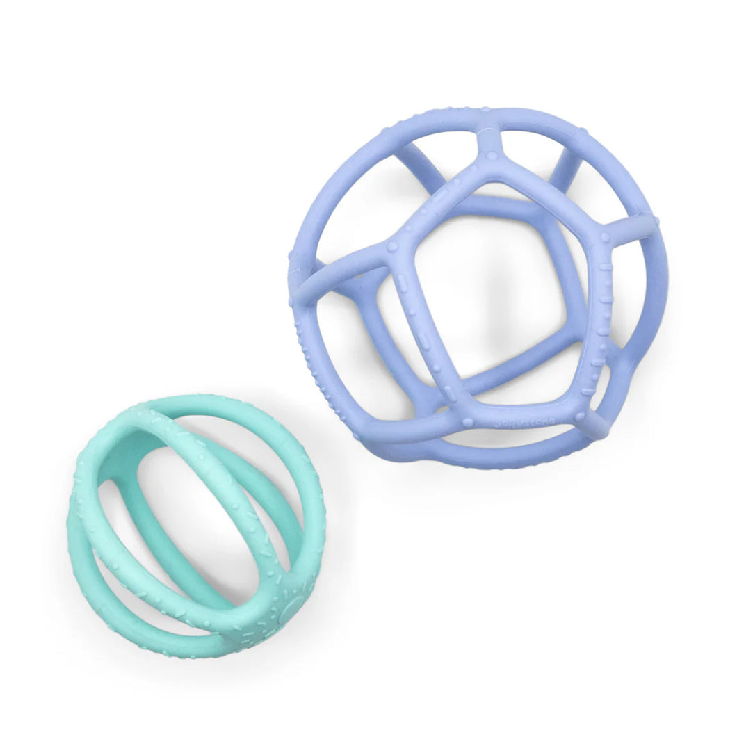 2 Pack Sensory Ball & Fidget Ball - Soft Blue and Soft Mint