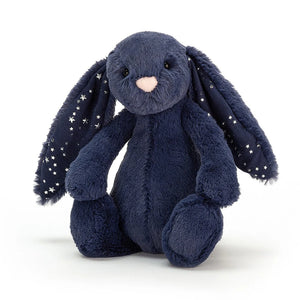 Medium Bashful Bunny - Navy Stardust