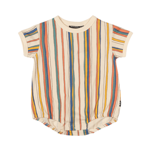 Stripe Polo Oversized Baby Bodysuit