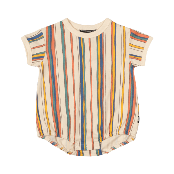 Stripe Polo Oversized Baby Bodysuit