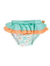 Load image into Gallery viewer, Daisy Delight Frill Waist Swim Nappy
