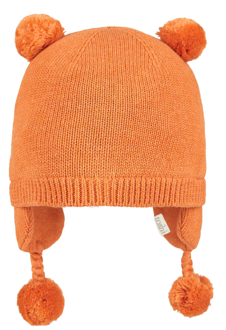 Organic Earmuff - Snowy Tangerine