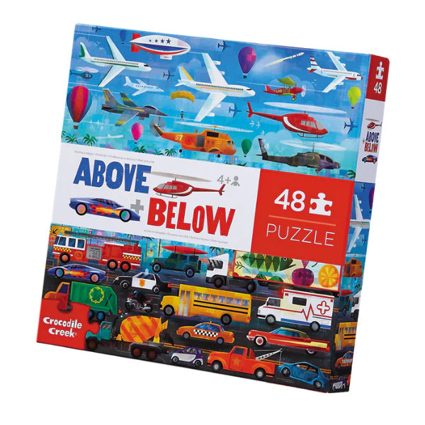 Above & Below Puzzle - Things That Go (48pc)