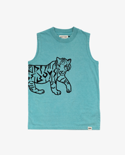 Load image into Gallery viewer, Teal BOB Tiger Tank Top
