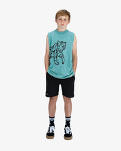 Load image into Gallery viewer, Teal BOB Tiger Tank Top
