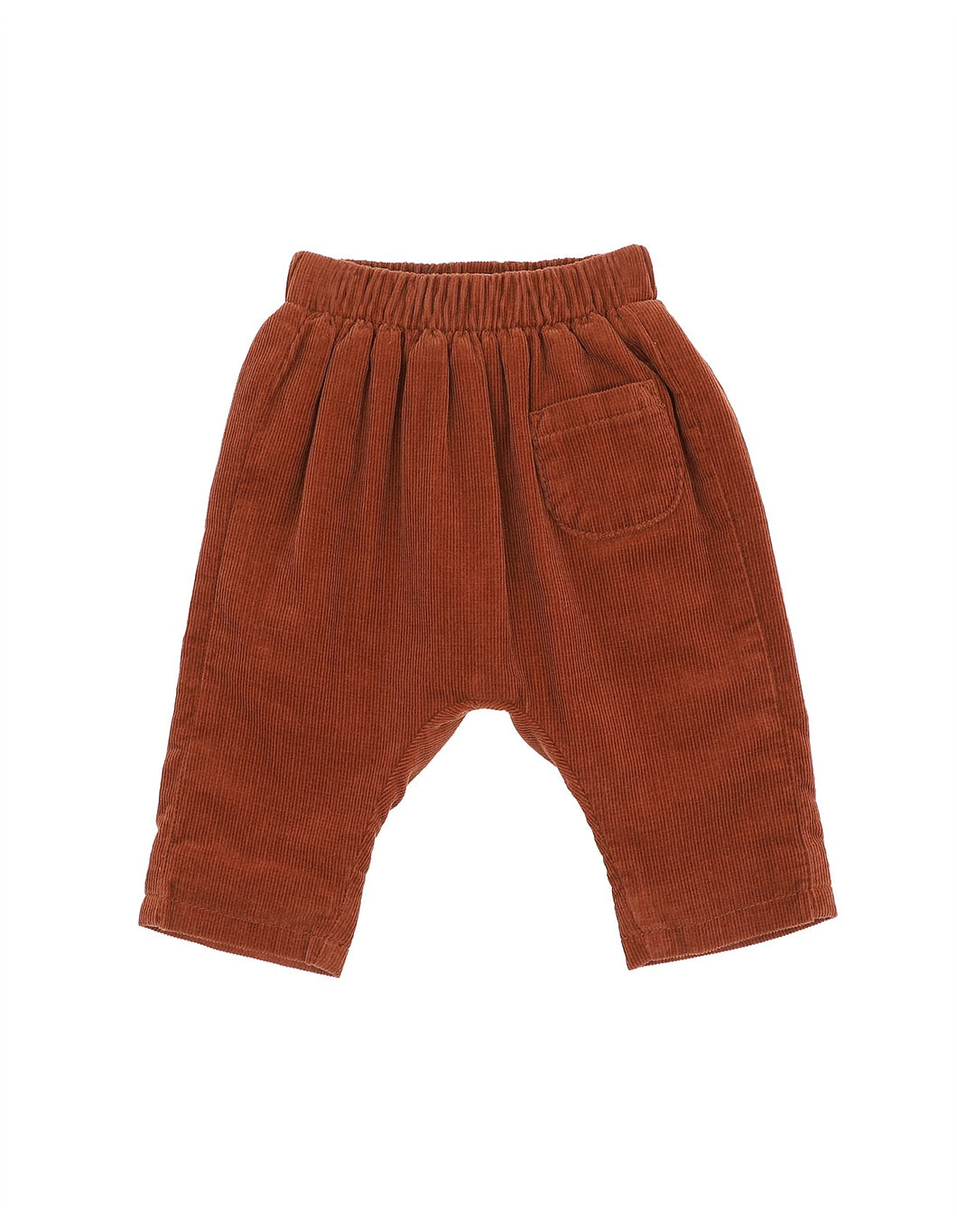 Toby Pull On Cord Pants - Chestnut