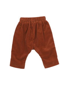 Toby Pull On Cord Pants - Chestnut