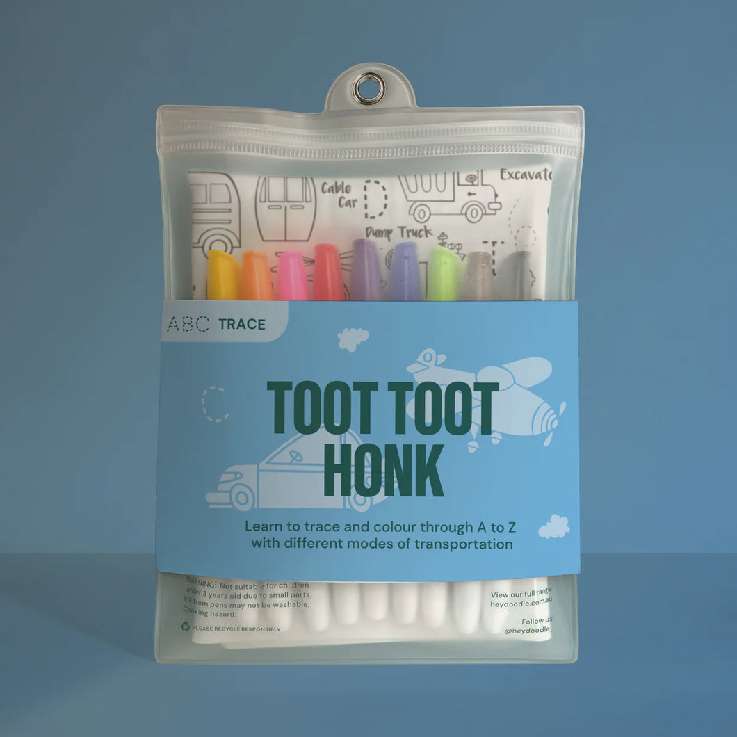 Reusable Silicone Mat - Toot Toot Honk