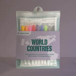 Reusable Silicone Mat - World Countries